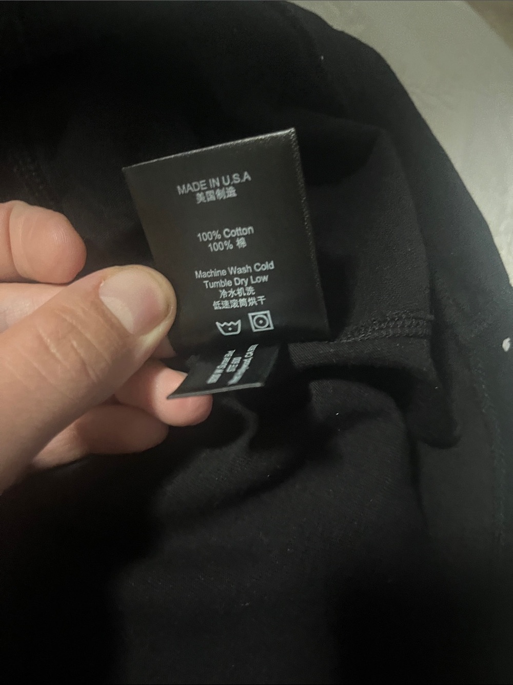 Rhude Black Tank Top with White Piping - Picture 7 of 7